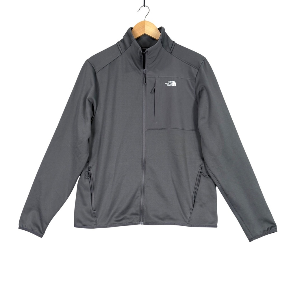 The North Face Softshell Jacket Mens Size M Grey Full Zip NF0A8CVV